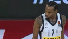 PANTER NE MOŽE SAM Neverovatna trojka Kevina za kraj poluvremena, ali Partizan gubi (VIDEO)