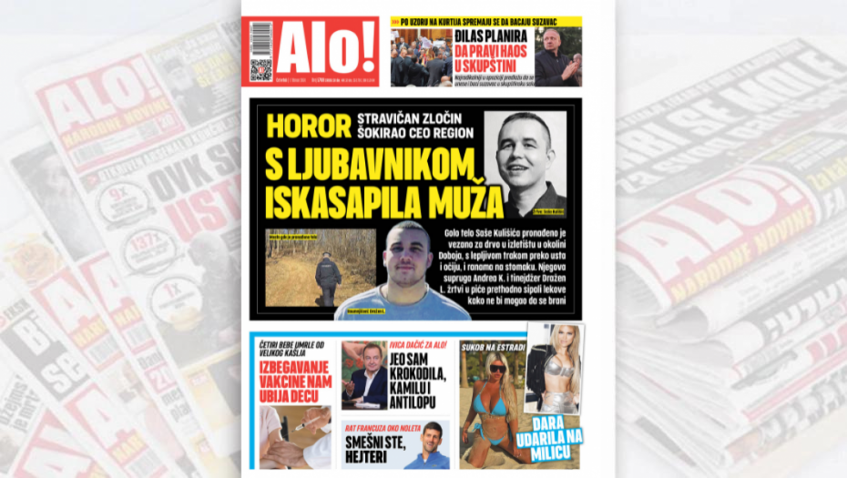 S LJUBAVNIKOM ISKASAPILA MUŽA Horor! Stravičan zločin šokirao ceo region