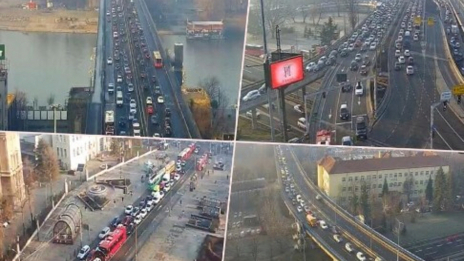 JUTARNJI ŠPIC PARALISAO BEOGRAD Haos na ulicama, kolone na sve strane! OVE tačke izbegavajte (FOTO)