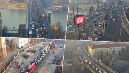 JUTARNJI ŠPIC PARALISAO BEOGRAD Haos na ulicama, kolone na sve strane! OVE tačke izbegavajte (FOTO)