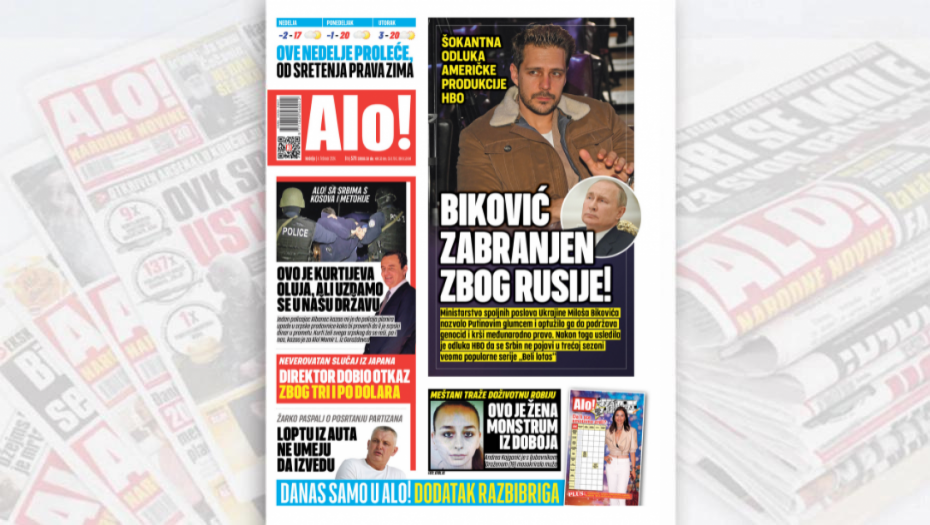 BIKOVIĆ ZABRANJEN ZBOG RUSIJE! Šokantna odluka američke produkcije HBO