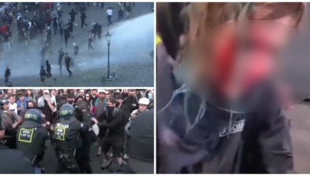 OKRVAVLJENE GLAVE, PALICE PREKO BUBREGA, VODENI TOPOVI NA NAROD KAO DA SU ŽIVOTINJE Evroparlamentarci pljuju po Srbima, a oni...