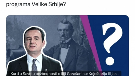 NEZAPAMĆEN SKANDAL Opozicioni Danas opravdava sve Kurtijeve velikoalbanske aspiracije i proterivanje Srba