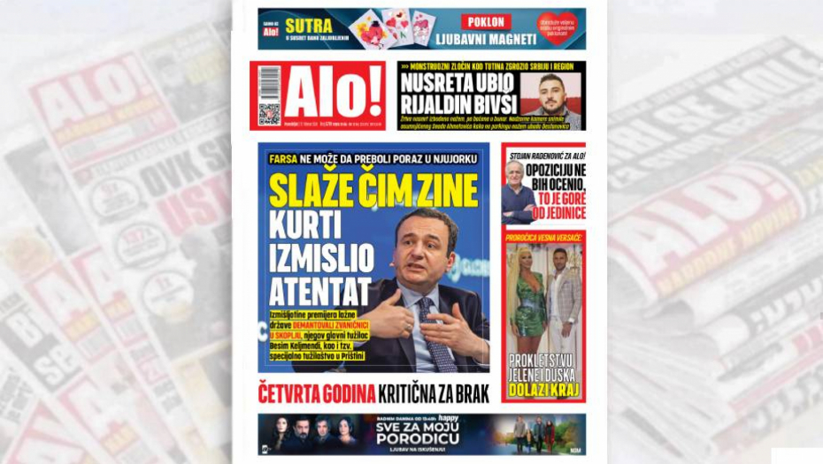 SLAŽE ČIM ZINE Kurti izmislio atentat