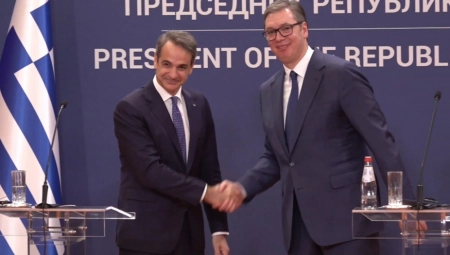 VUČIĆ POSLE SASTANKA SA MICOTAKISOM Uveren sam da će 2024. godina biti velika godina zajedničkih uspeha i rasta u odnosima između Beograda i Atine