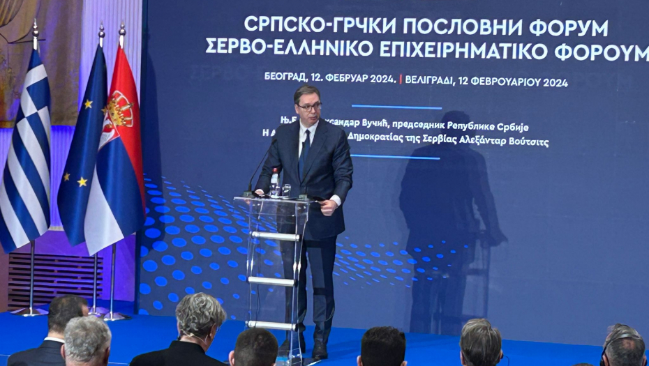 GRČKE KOMPANIJE DOBRODOŠLE U SRBIJU Vučić na poslovnom forumu: "Ovo što smo mi predvideli da radimo, to se neće završiti 2027."