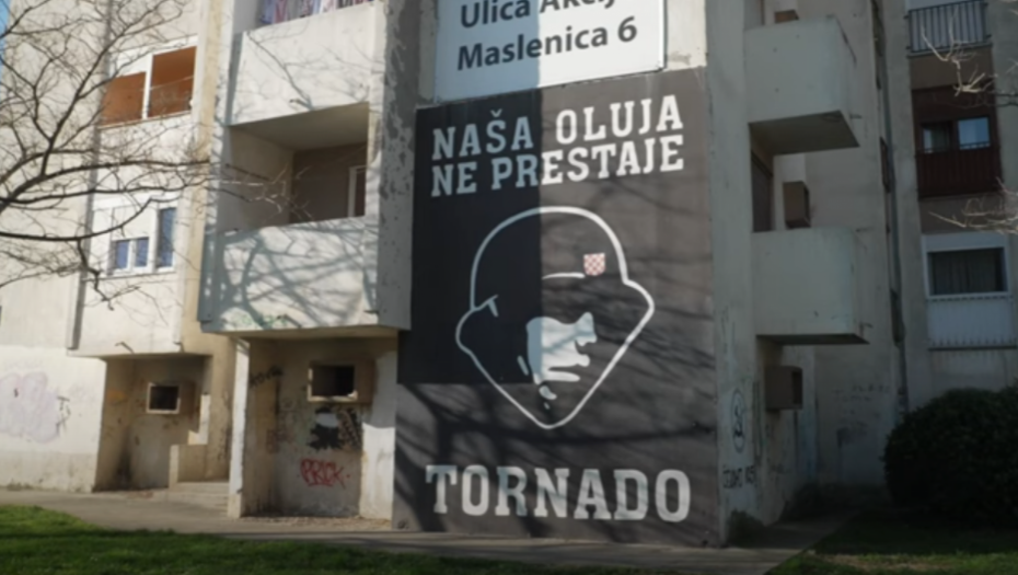 USTAŠKI MURALI SE ŠIRE DALMACIJOM Slogan "Naša Oluja ne prestaje" i slika vojnika sa istaknutom šahovnicom osvanuo u 13 gradova