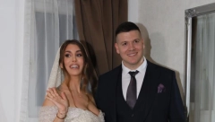 TRUDNA SUPRUGA SLOBE RADANOVIĆA? Jelena na svadbi zablistala u venčanici, a o njenoj rečenici i ovome svi pričaju