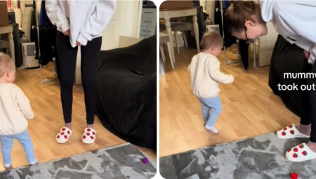 KAKAV MALI SLATKIŠ Video mame koja uči sina kako da skoči oduševio ljude, ovo je nešto najlepše što ćete danas videti