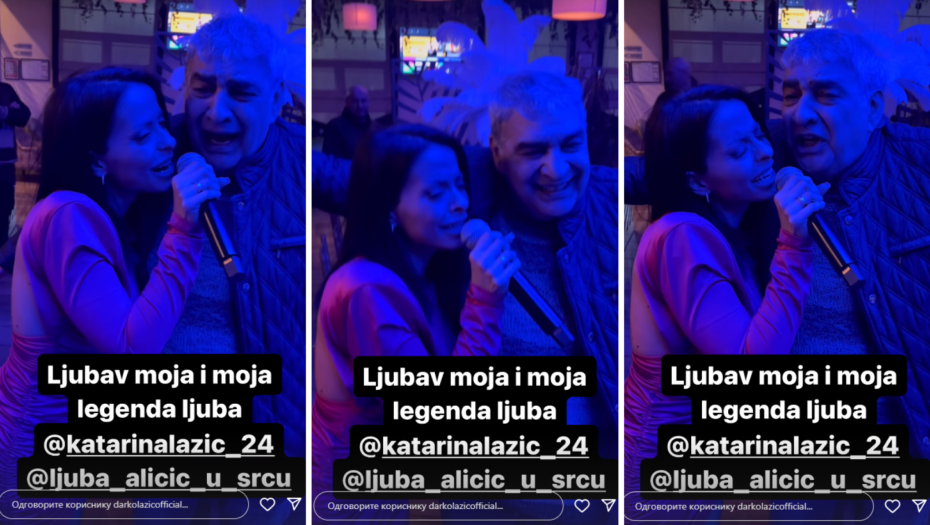 DARKOVA ŽENA GRLI LJUBU I PEVA OVAJ CECIN HIT! Lazić objavio snimak sa privatnog veselja, Katarina razbija kako peva!