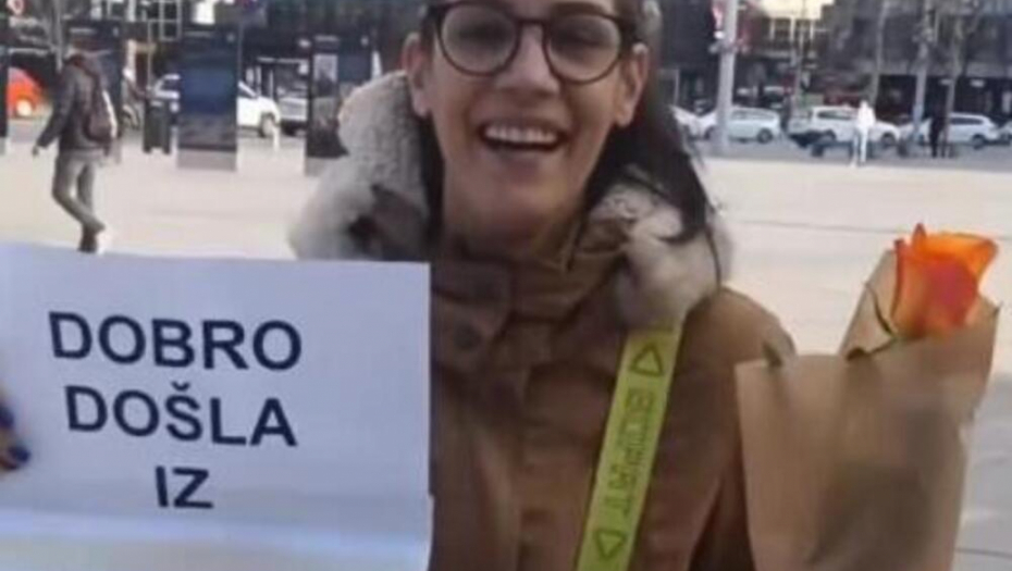 "DOBRODOŠLA IZ ZATVORA LJUBAVI": Gledajte kako ju je muž dočekao usred Beograda nakon 5 godina iza rešetaka (VIDEO)