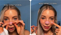 NE VERUJTE SVEMU ŠTO VIDITE NA TIKTOKU Žene ovim trikom tvrde da menjaju oblik nosa, stručnjaci upozorili na opasnost