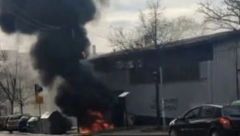 GUST DIM PREKRIO BEOGRAD Gori kontejner u centru grada (VIDEO)