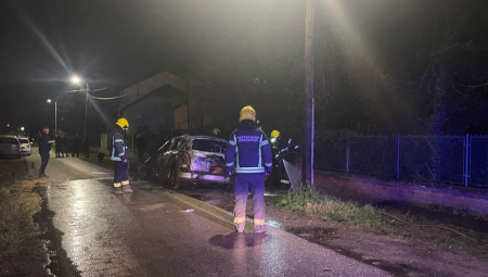 POŽAR U NOVOM SADU Izgoreo automobil na Detelinari (FOTO/VIDEO)