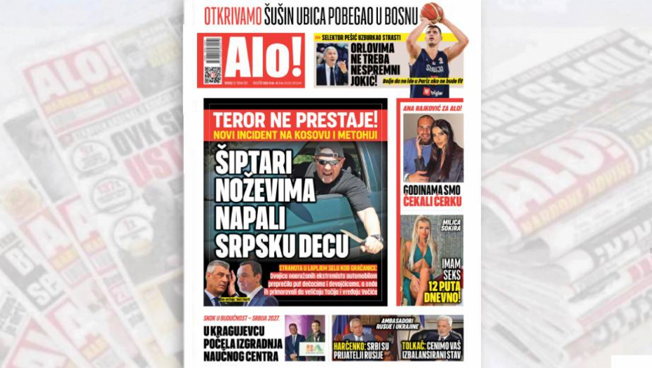 TEROR NE PRESTAJE! Novi incident na Kosovu i Metohiji: Noževima napali srpsku decu!