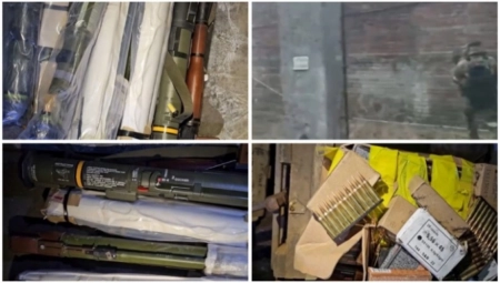 POGLEDAJTE ŠTA SU RUSI NAŠLI U AVDEJEVKI Gomila ostavljenog oružja i opreme, a na njima OVE oznake (VIDEO)