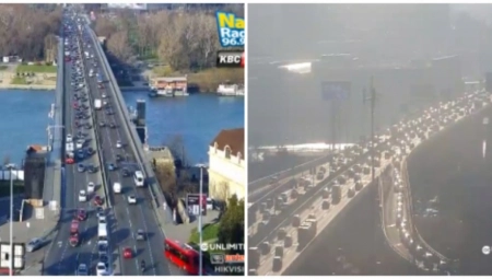 NA GAZELI KRKLJANAC, A NA UKLJUČENJU ZA NOVI BEOGRAD TEK... Jutros ozbiljan kolaps na ulicama Beograda
