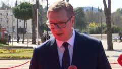 "DRŽAĆU SE PRINCIPA SAVETA ZA NACIONALNU BEZBEDNOST SRBIJE" Vučić se obratio medijima u Tirani: Celu noć traju pregovori oko deklaracije (VIDEO)
