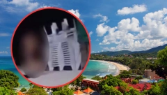 TURISTI UHVAĆENI U VRELOM ZANOSU Kamera sve snimila: Ona kao od majke rođena, a on...! (FOTO)