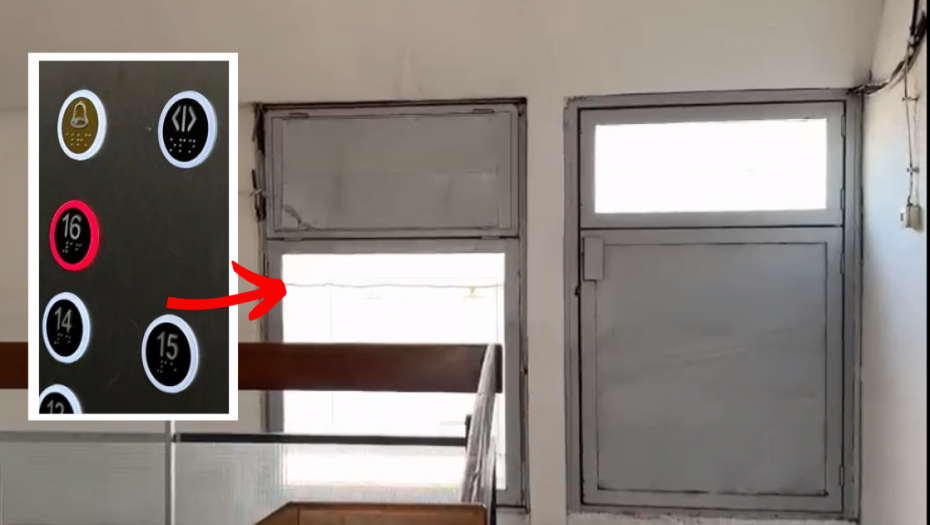 OVO SU VRATA KOJA SU LAV I MARTINA RAZBILI PRE NEGO ŠTO SU SKOČILI NA PLOČNIK Staklo zamenjeno, stanari i dalje u šoku (FOTO/VIDEO)