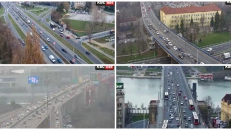 NA MOSTOVIMA JE HAOS, NA ZELENJAKU ČEP Evo kakva je jutros situacija na svim kritičnim BG tačkama! (FOTO)