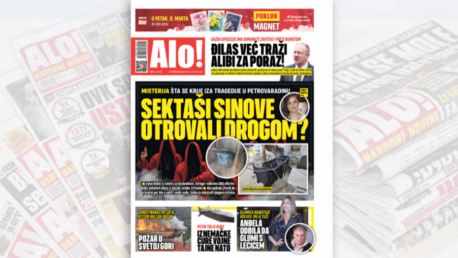 SEKTAŠI SINOVE OTROVALI DROGOM? Misterija: Šta se krije iza tragedije u Petrovaradinu