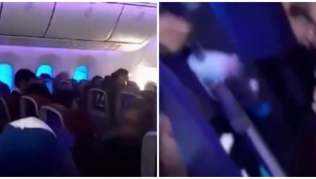 "TO JE TO, GOTOVI SMO": Pojavio se snimak iz aviona koji je u sekundi počeo da propada, putnici se prenerazili od straha