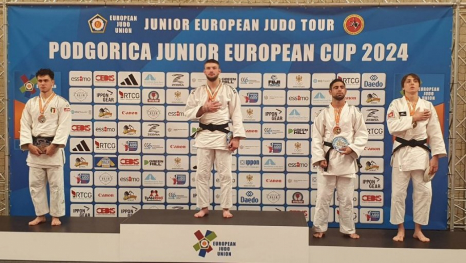 SJAJNO DOSTIGNUĆE Rutović osvojio zlatnu medalju na Evropskom kupu, mladi džudista je biser srpskog sporta