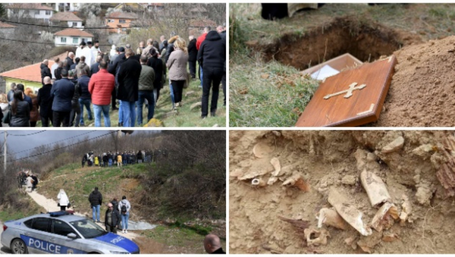 NI MRTVIMA NISU DALI MIRA NA KiM Na groblje u Kosovskoj Mitrovici vraćeni ostaci pokojnika koje je iskopao albanski investitor