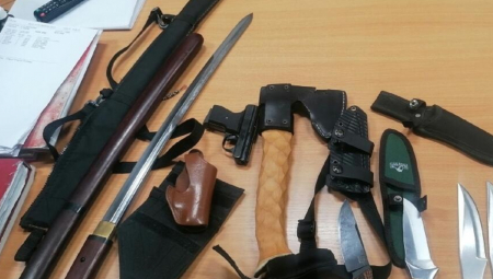 KUD' JE OVAJ POŠAO?! DOŠAO NA GRANICU SA KATANOM I SEKIROM Carinici zaustavili nindžu na Gradini (FOTO)