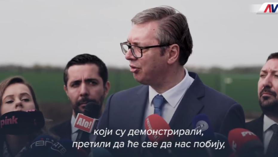 VUČIĆ UPUTIO PORUKU GRAĐANIMA "Oni koji su demonstrirali i pretili da će sve da nas pobiju..." (VIDEO)
