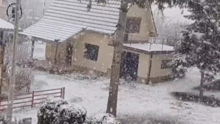 PAO SNEG U SRBIJI Uveliko veje u ovom gradu, jako zahlađenje u ovom delu zemlje (VIDEO)