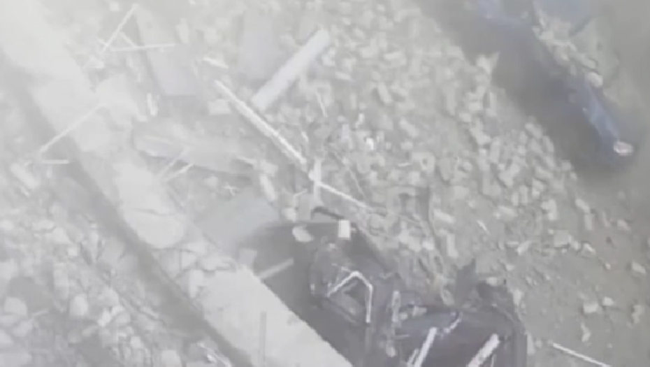 TRENUTAK URUŠAVANJA ZGRADE NAKON GRANATIRANJA Iznad Belgoroda uništene 22 rakete (VIDEO)
