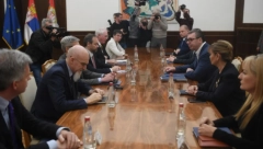 DUG I OTVOREN RAZGOVOR, NASTAVIĆE SE Vučić se oglasio posle sastanka sa predstavnicima Kvinte i EU