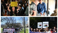 “GLAS STUDENATA MORA DA SE ČUJE” Počela blokada, evo šta je student prorektor poručio okupljenima ispred Filozofskog fakulteta (FOTO)