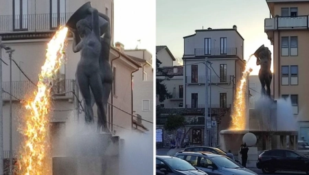 ČUDO BOŽJE! Lava potekla iz fontane! Da li je ovo ZNAK? (FOTO)