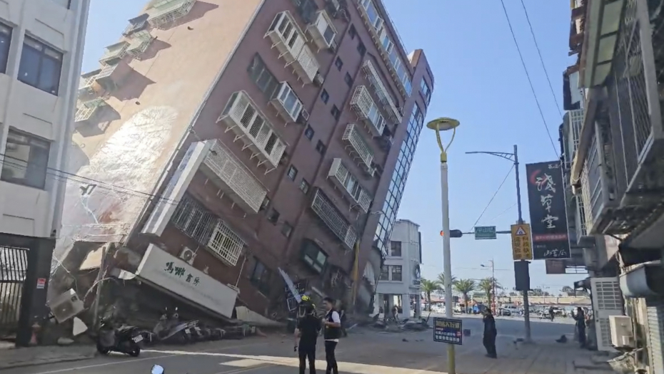 SEDMORO POGINULO, VIŠE OD 700 POVREĐENIH U ZEMLJOTRESU NA TAJVANU Ljudi zatpani u zgradama, tunelima, nema struje (FOTO/VIDEO)