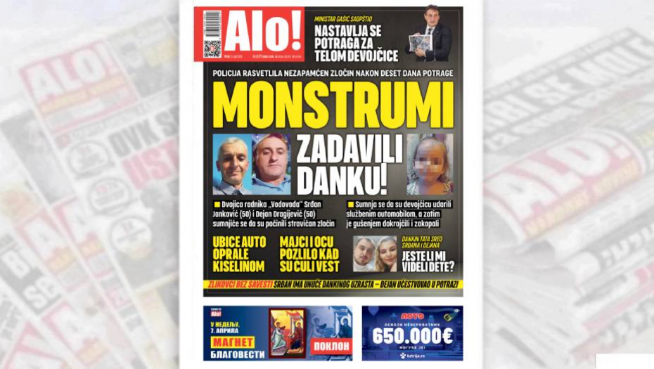 MONSTRUMI UBILI MALU DANKU! Ubice auto oprale kiselinom, majci i ocu pozlilo kad su čuli vest