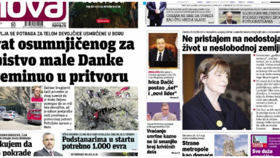 TOTALNO LUDILO, OPOZICIJA VODI KAMPANJU PROTIV UVOĐENJA SMRTNE KAZNE Ne žele da kažnjavaju ubice i silovatelje dece!