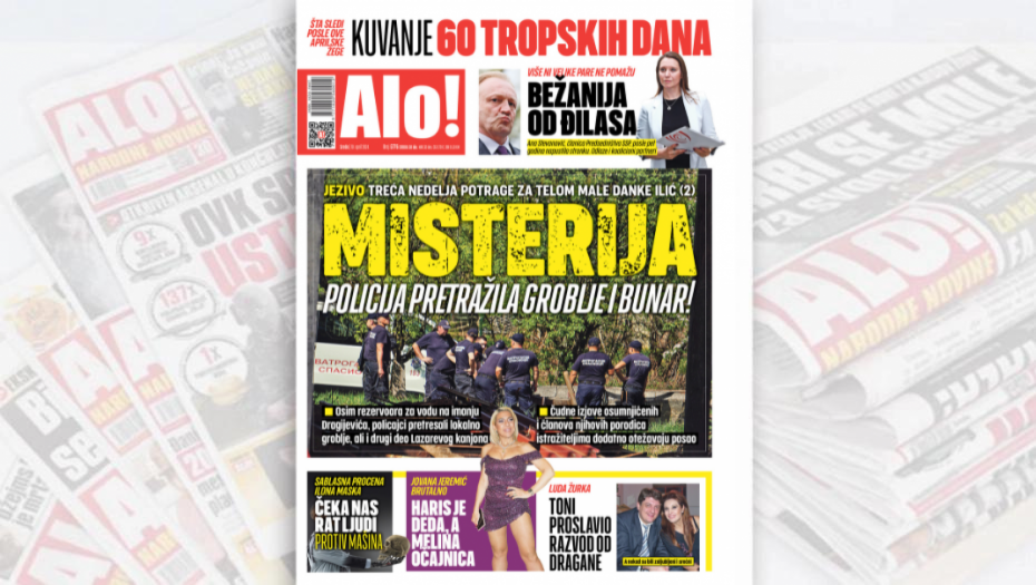 MISTERIJA! POLICIJA PRETRAŽUJE GROBLJE I BUNAR! Treća nedelja potrage za telom male Danke