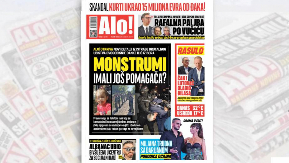 MONSTRUMI IMALI JOŠ POMAGAČA? Detalji iz istrage brutalnog ubistva dvogodišnje Danke Ilić iz Bora lede krv u žilama