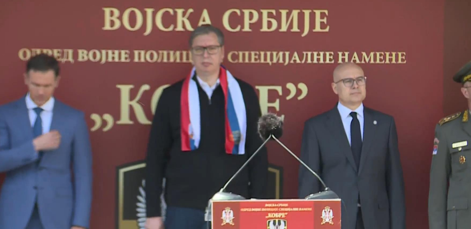 POČELA SVEČANOST POVODOM DANA ODREDA VOJNE POLICIJE "KOBRE" Prisustvuje predsednik Srbije