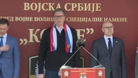 POČELA SVEČANOST POVODOM DANA ODREDA VOJNE POLICIJE "KOBRE" Prisustvuje predsednik Srbije