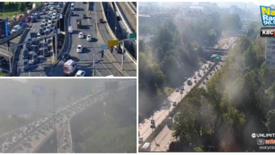 VELIKI KOLAPS NA AUTOKOMANDI Na ovoj tački stoje tramvaju, KOLONE I NA MOSTOVIMA