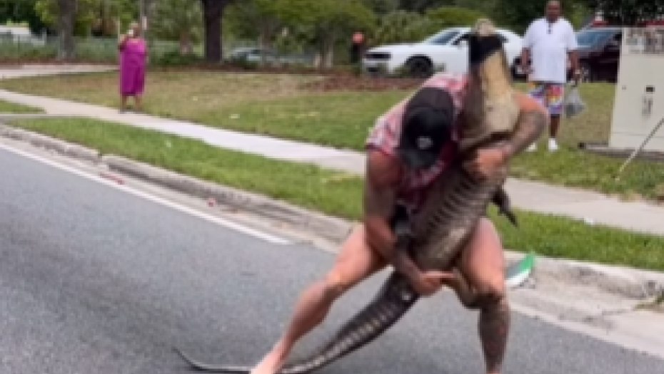 GOLIM RUKAMA UHVATIO ALIGATORA Nesvakidašnja scena zabeležena kamerom (VIDEO)