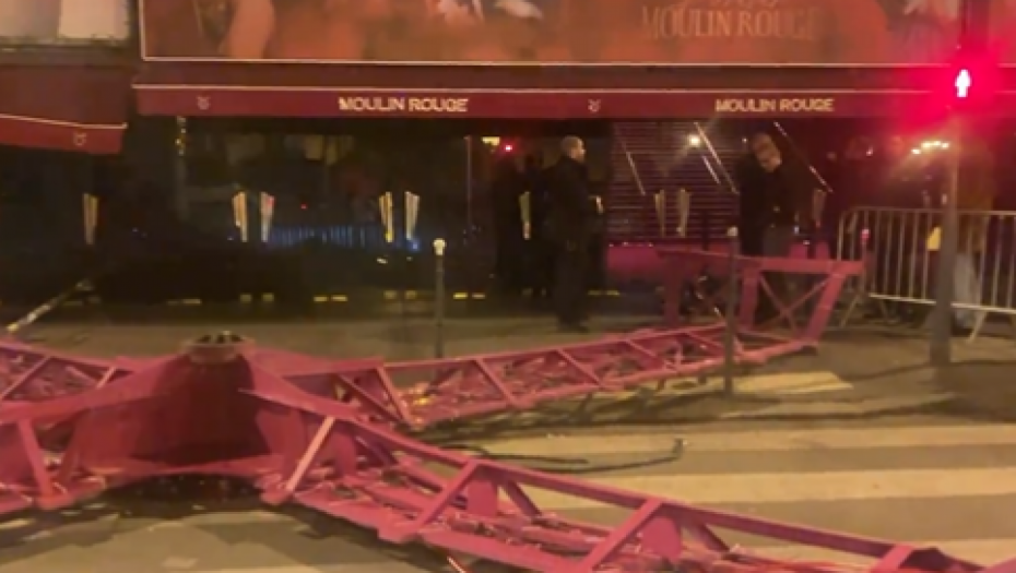 DRAMA U PARIZU Pao simbol Mulen ruža (VIDEO)