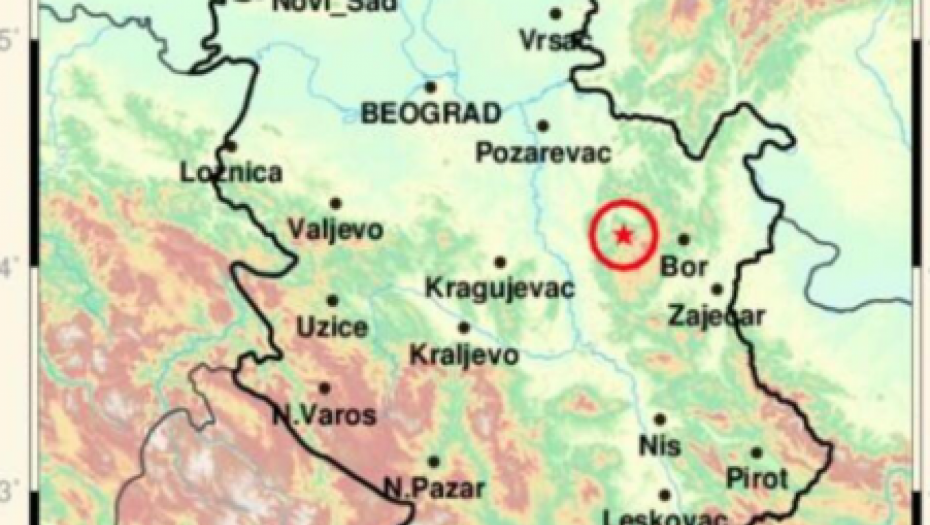 JAK ZEMLJOTRES NA ISTOKU SRBIJE U ovom gradu se jutros zatreslo 4,3 po Rihteru