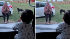 IZMAMILE SU OSMEH SVIMA Pozdravljanje bake i unuke raznežilo je milione, ovo je nešto najlepše što ćete danas videti