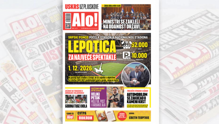 LEPOTICA ZA EVROPSKE SPEKTAKLE Srpski ponos: Počela izgradnja Nacionalnog stadiona