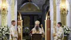 PATRIJARH SRPSKI SA VETERANIMA PAŠTRIKA I KOŠARA "Prožeti verom u vaskrsenje Hristovo mogli su biti hrabri i neustrašivi u borbama"